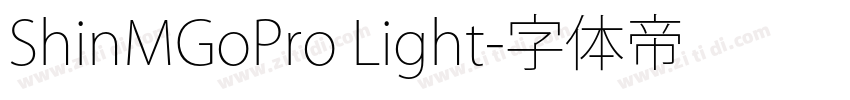 ShinMGoPro Light字体转换